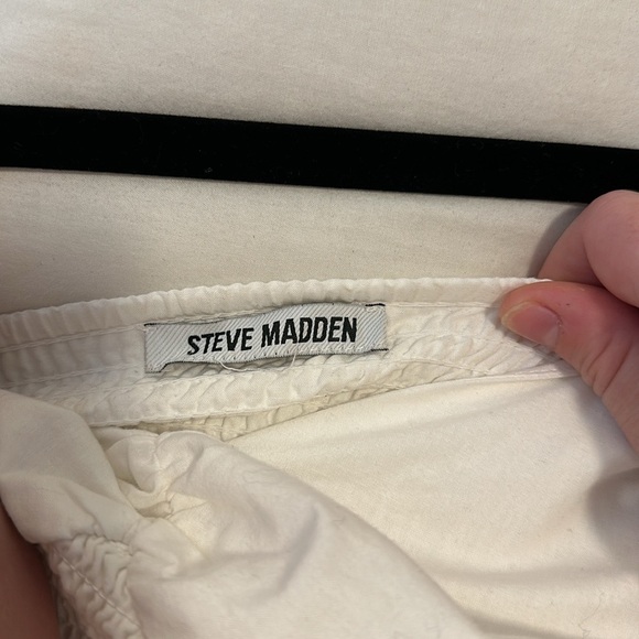 NWOT SOLD OUT Steve Madden Smocked Sleeveless Maxi Dress in White Size S - Picture 14 of 15